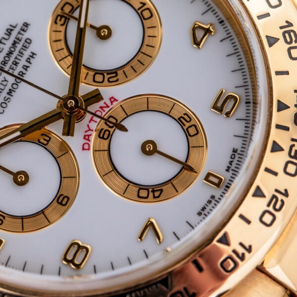 Rolex Daytona Ref. 116518 in 18k Gold APH Porcelain Dial