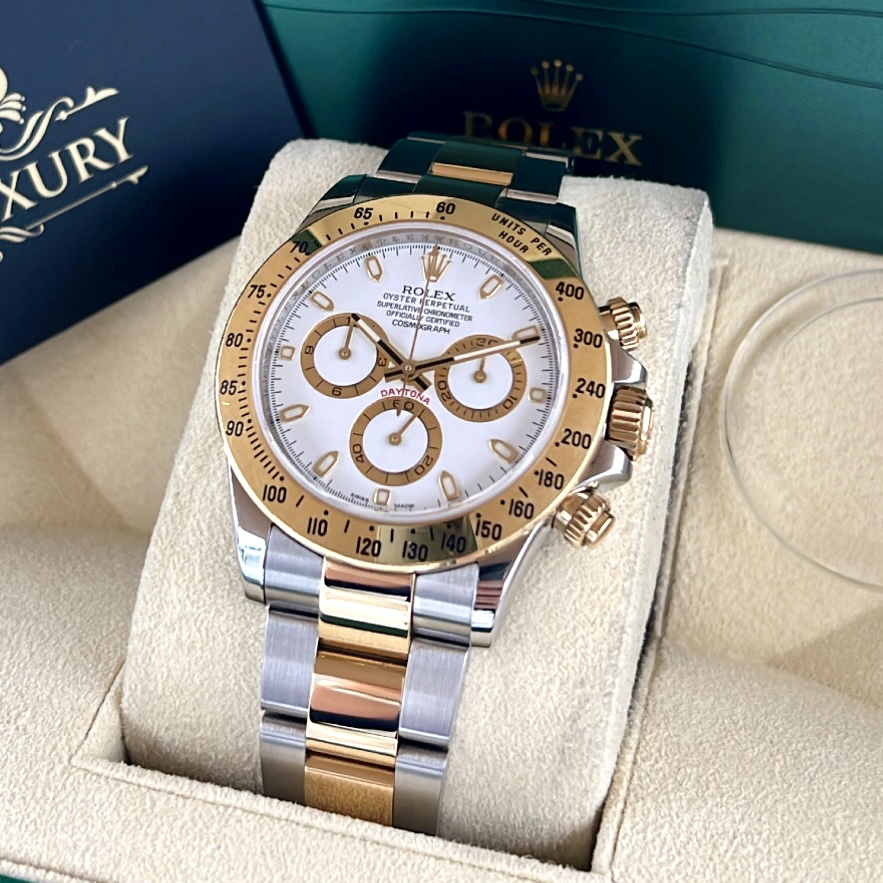 Rolex Cosmograph Daytona Steel and Gold 116523 with rare APH dial