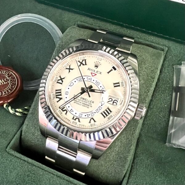 Rolex Sky-Dweller 42mm 18k White with Ivory Dial - ref. 326939