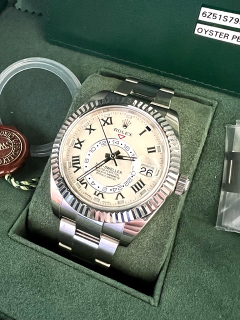 Rolex Sky-Dweller 42mm 18k White with Ivory Dial - ref. 326939