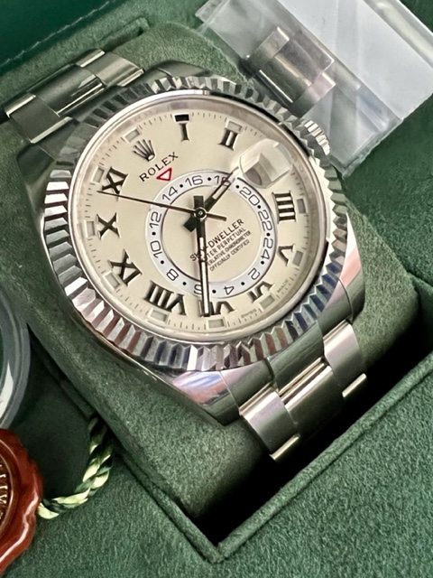 Rolex Sky-Dweller 42mm 18k White with Ivory Dial - ref. 326939