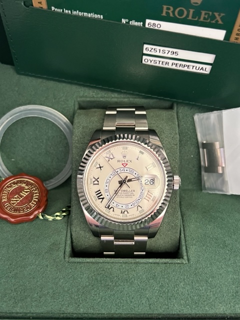 Rolex Sky-Dweller 42mm 18k White with Ivory Dial - ref. 326939