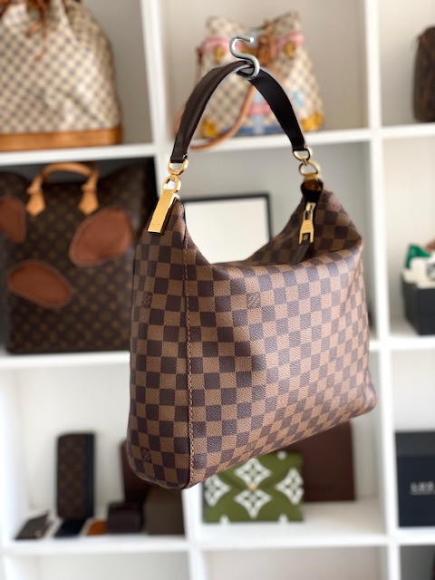 Louis Vuitton Damier Ebene Portobello PM Shoulder Bag