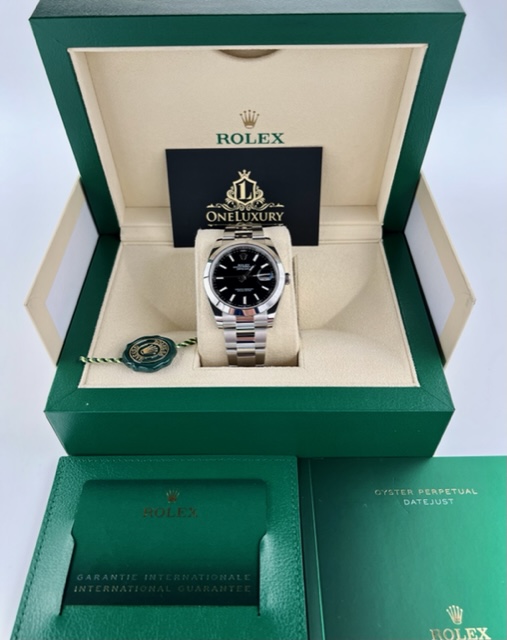 Rolex Datejust 41 Black Index Dial - March 2022  - ref. 126300 - Location Cape Town