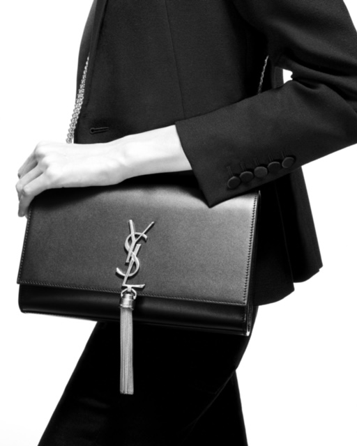 YSL Kate Medium bag with tassel and interlocking YSL initials