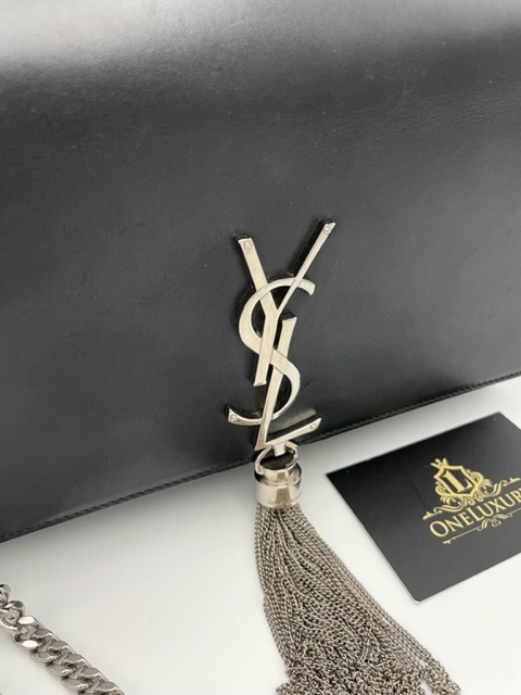 YSL Kate Medium bag with tassel and interlocking YSL initials