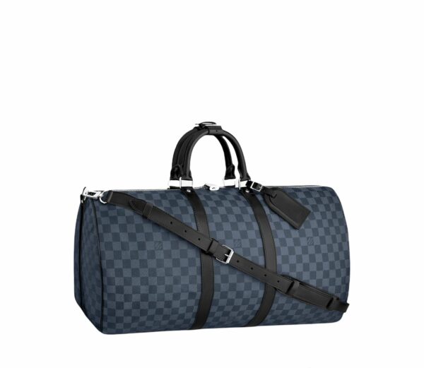 Louis Vuitton Keepall 55 Bandouliere Navy Damier Cobalt Canvas
