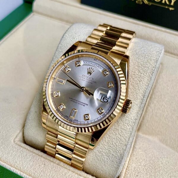 Rolex Day-Date 36 President Yellow Gold Diamond Dial 118238