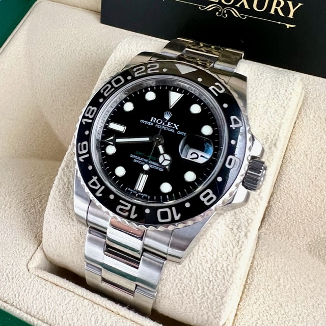Rolex GMT-Master II 116710LN Black Dial 40mm Ceramic - Complete Set