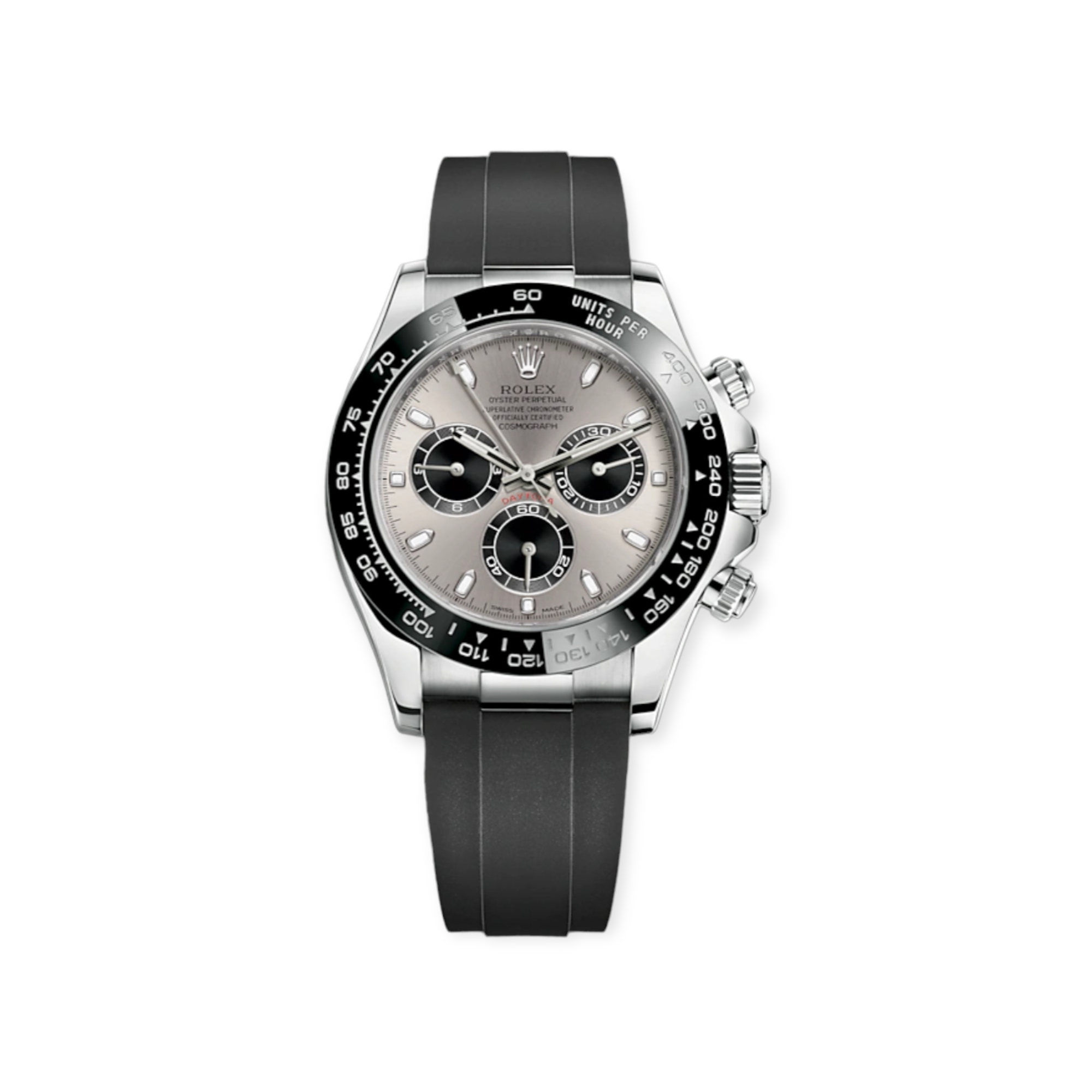 Rolex Daytona 18K White Gold 116519LN OysterFlex