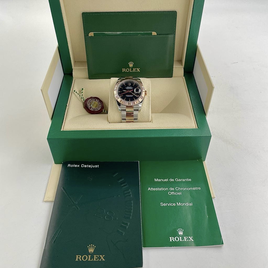 Rolex Datejust 36MM Steel Rose Gold Turn-O-Graph ref. 116261