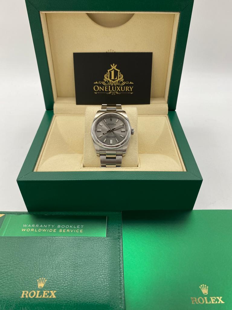 Rolex Oyster Perpetual 36mm ref. 116000 Silver Index Dial Oyster Bracelet Stainless