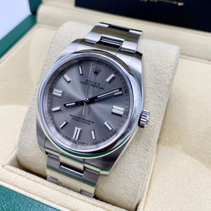 Rolex Oyster Perpetual 36mm ref. 116000 Silver Index Dial Oyster Bracelet Stainless