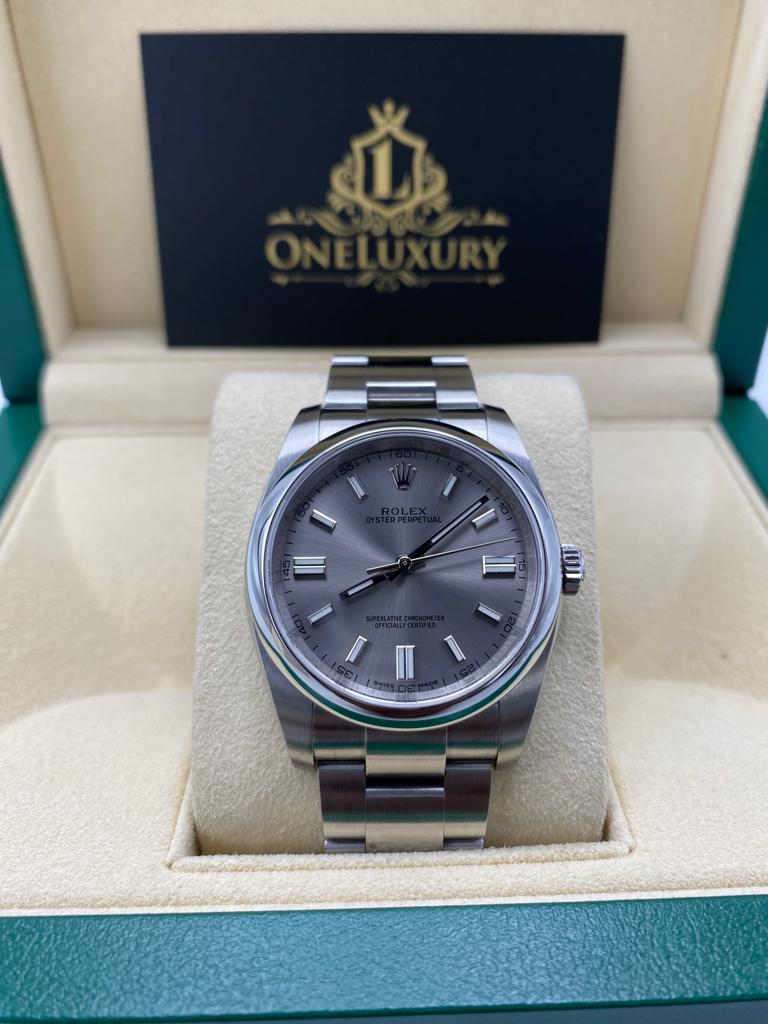 Rolex Oyster Perpetual 36mm ref. 116000 Silver Index Dial Oyster Bracelet Stainless