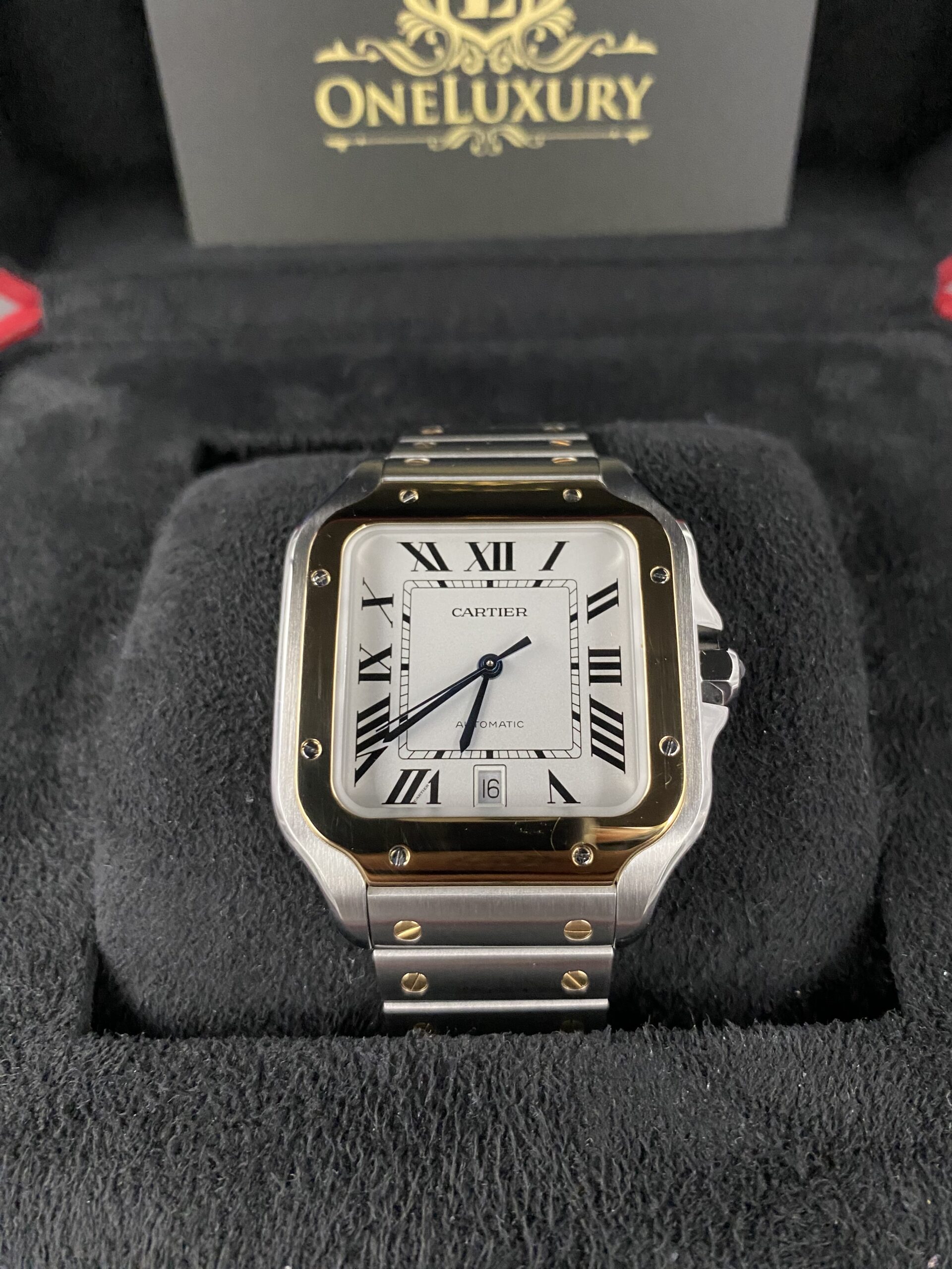 Cartier Santos de Cartier Large W2SA0009 in Yellow Gold & Steel