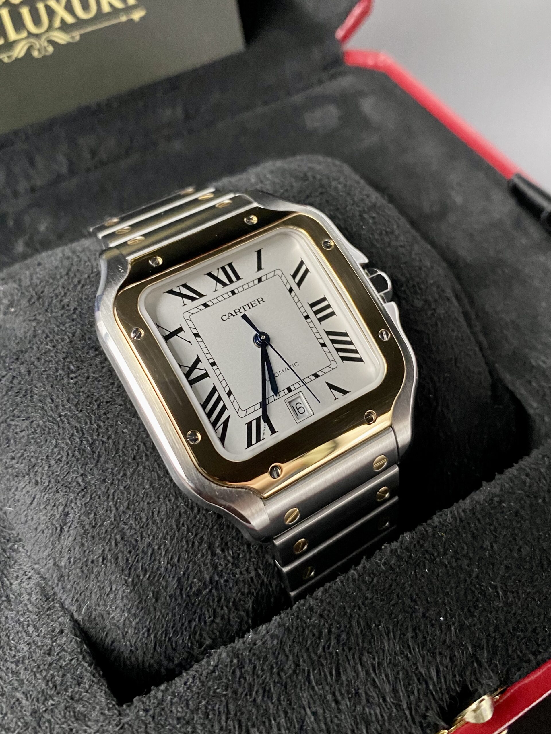 Cartier Santos de Cartier Large W2SA0009 in Yellow Gold & Steel