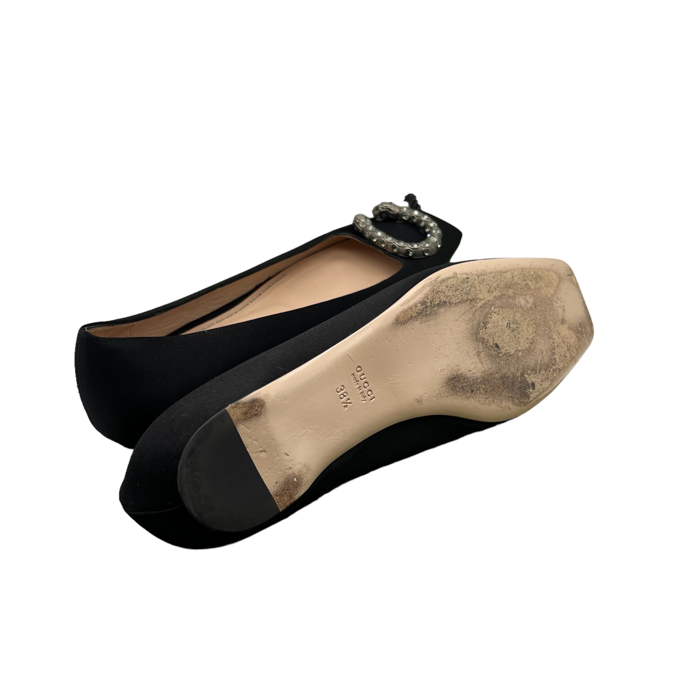 Gucci Ballet Flats Black Suede EU size 38,5