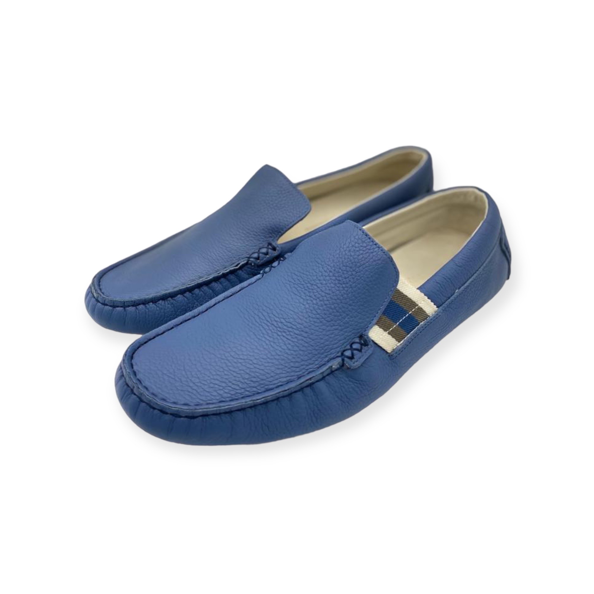 Gucci Loafers in Blue Leather Mens size 5,5 - EU 39