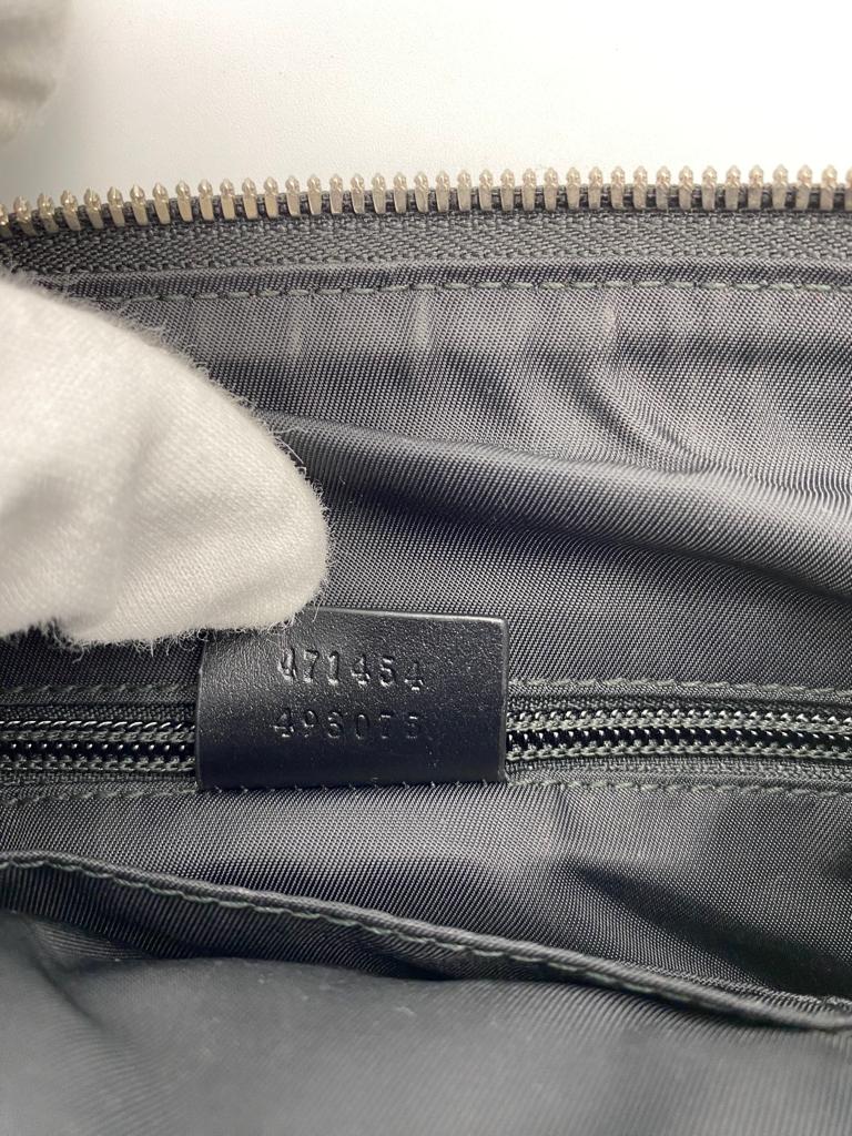 GUCCI Shoulder Bag PVC canvas leather GG Supreme