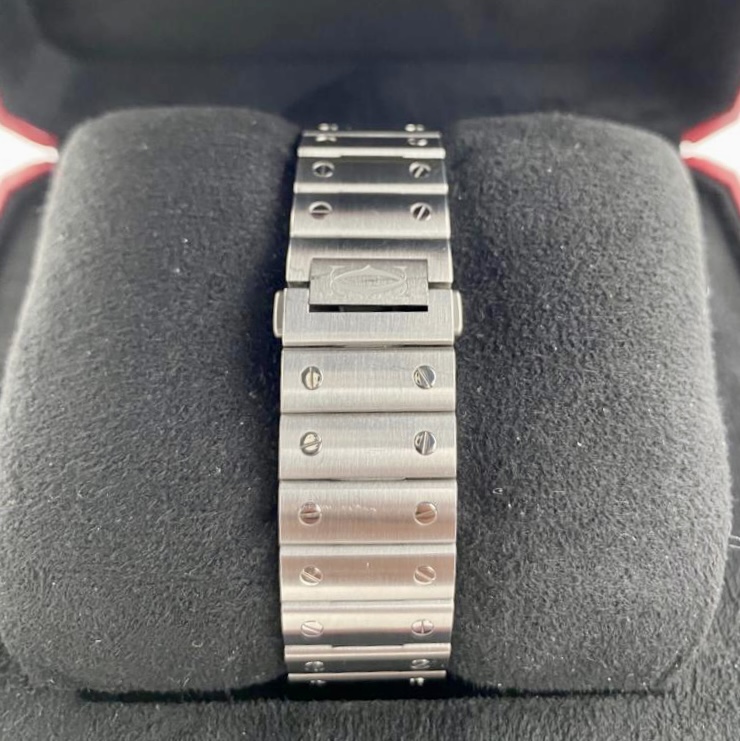 Cartier Santos Large Blue Bezel & Dial 2022 Ref. WSSA0048