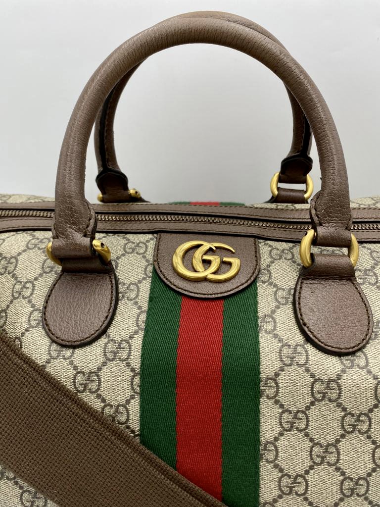 Gucci Gucci Savoy Medium canvas duffel bag
