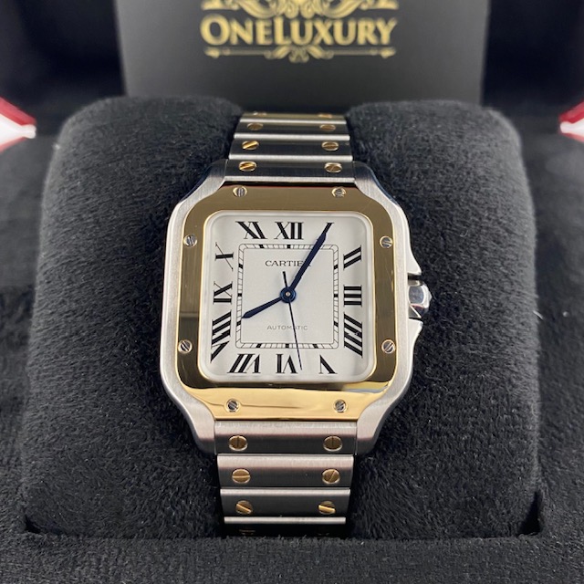 Cartier Santos De Cartier W2SA0016 Medium 18k Gold & Steel