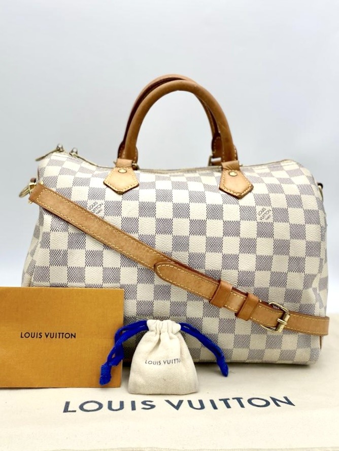 Louis Vuitton Speedy 25 Damier Azur Bandouliere