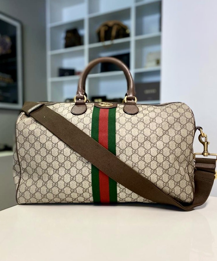 Gucci Gucci Savoy Medium canvas duffel bag
