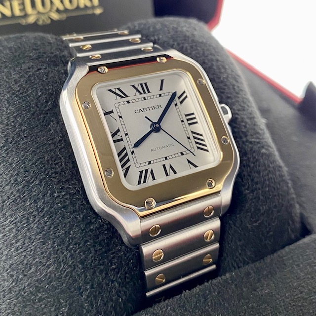 Cartier Santos De Cartier W2SA0016 Medium 18k Gold & Steel