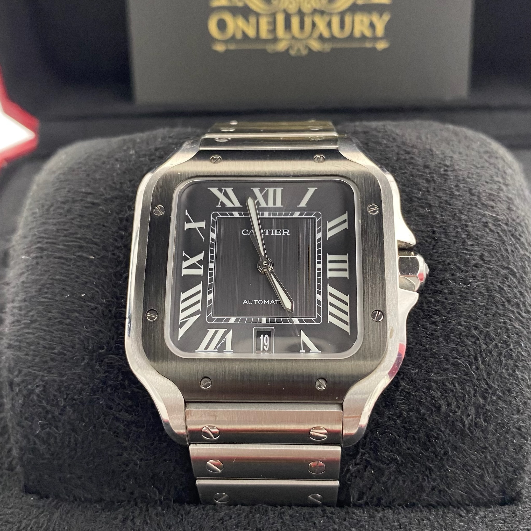 Cartier Santos Large Grey Dial WSSA0037