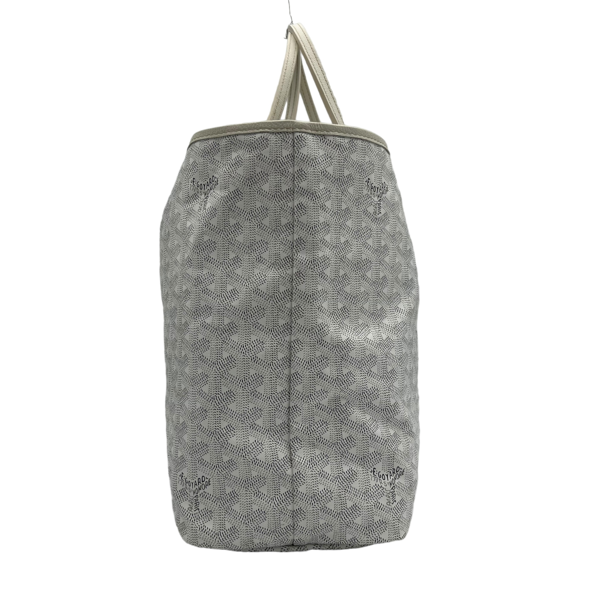 Goyard White Goyadine Coated Canvas St Louis PM Tote