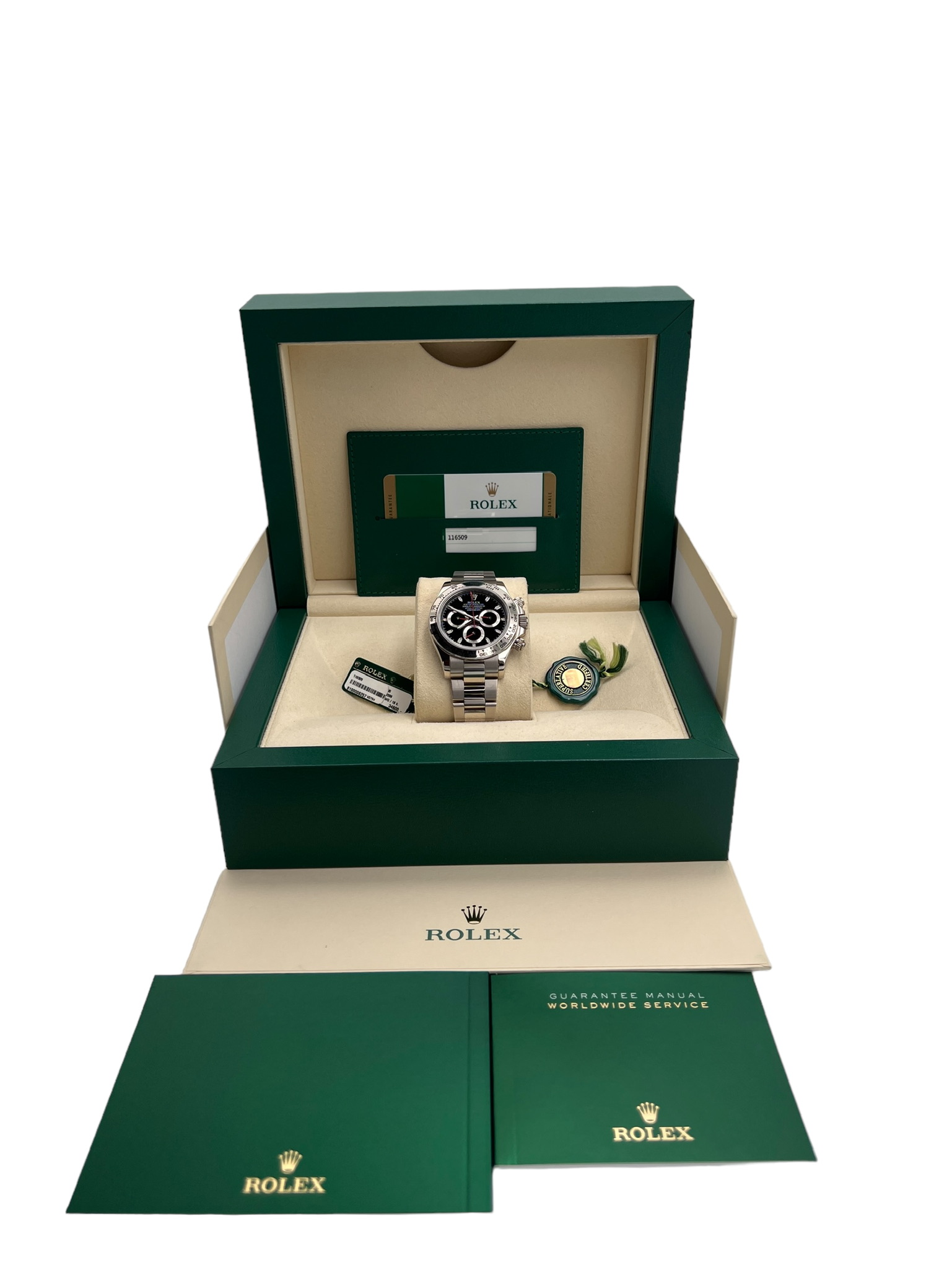 Rolex Daytona 18k White Gold Black Dial Ref. 116509