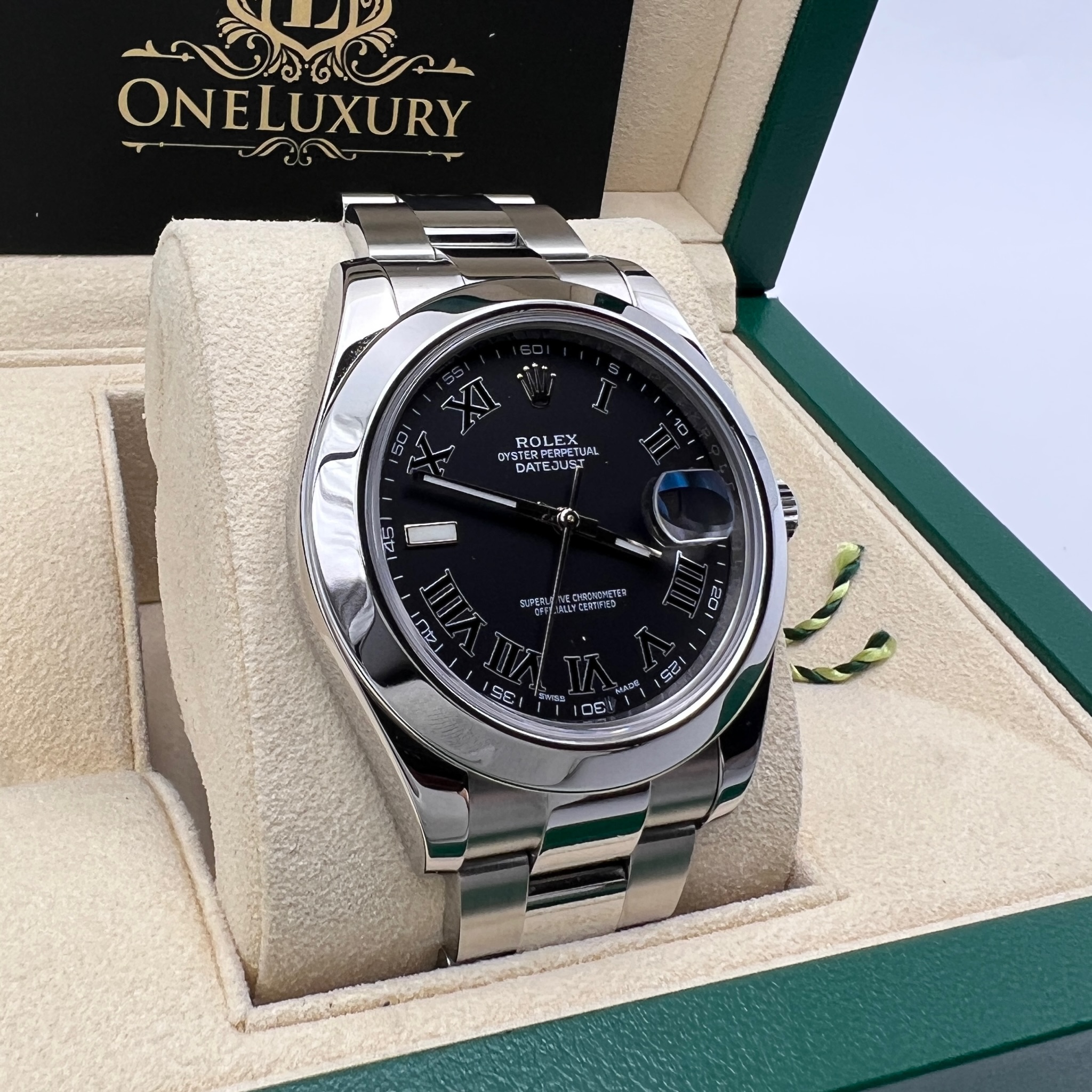 Rolex Datejust II 41mm ref. 116300 Black Roman Dial
