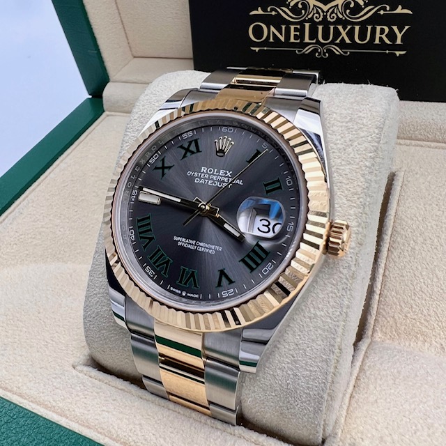 Rolex Datejust 41mm "Wimbledon" ref. 126333 Gold & Steel