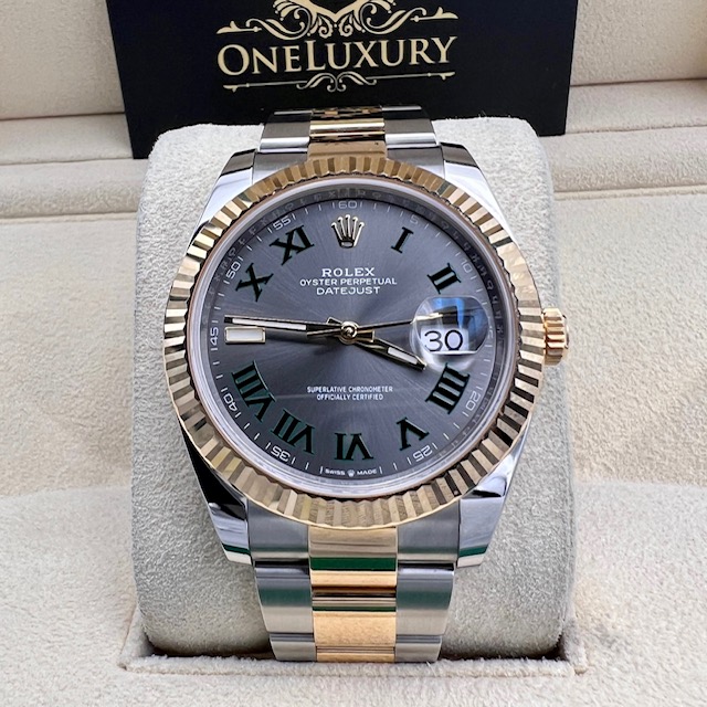 Rolex Datejust 41mm "Wimbledon" ref. 126333 Gold & Steel