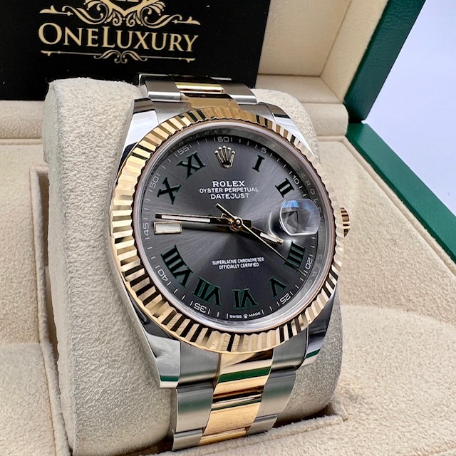 Rolex Datejust 41mm "Wimbledon" ref. 126333 Gold & Steel