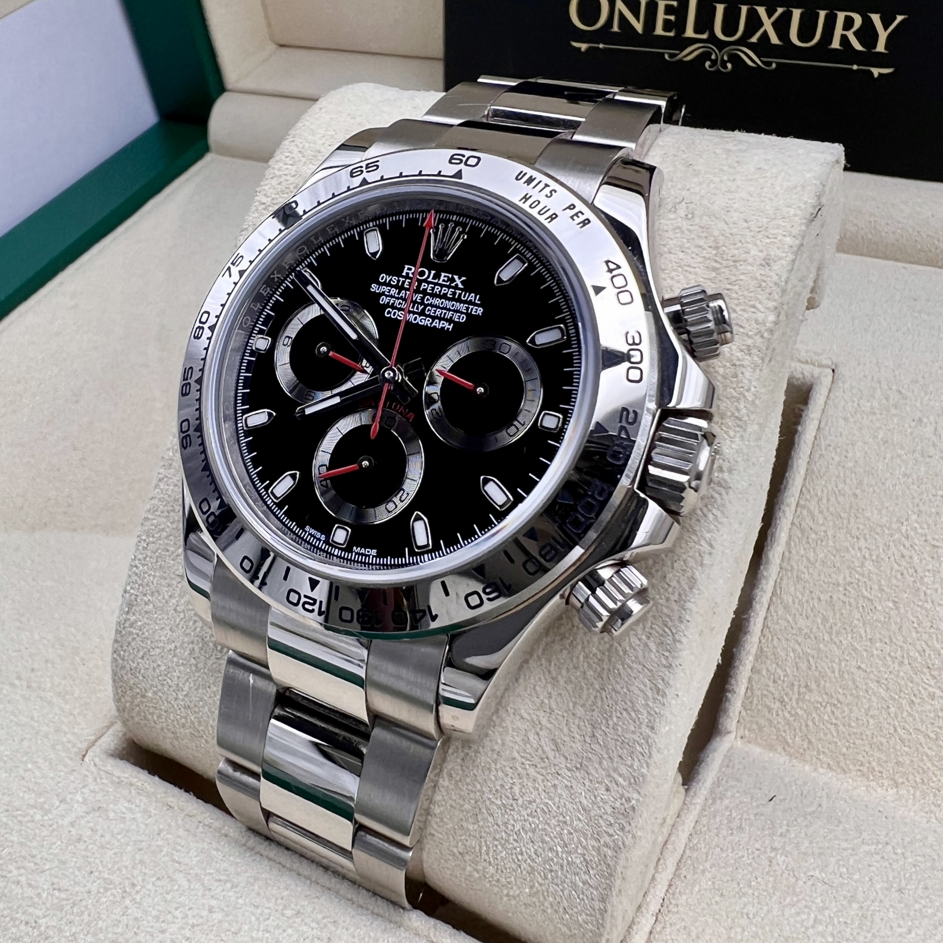 Rolex Daytona 18k White Gold Black Dial Ref. 116509