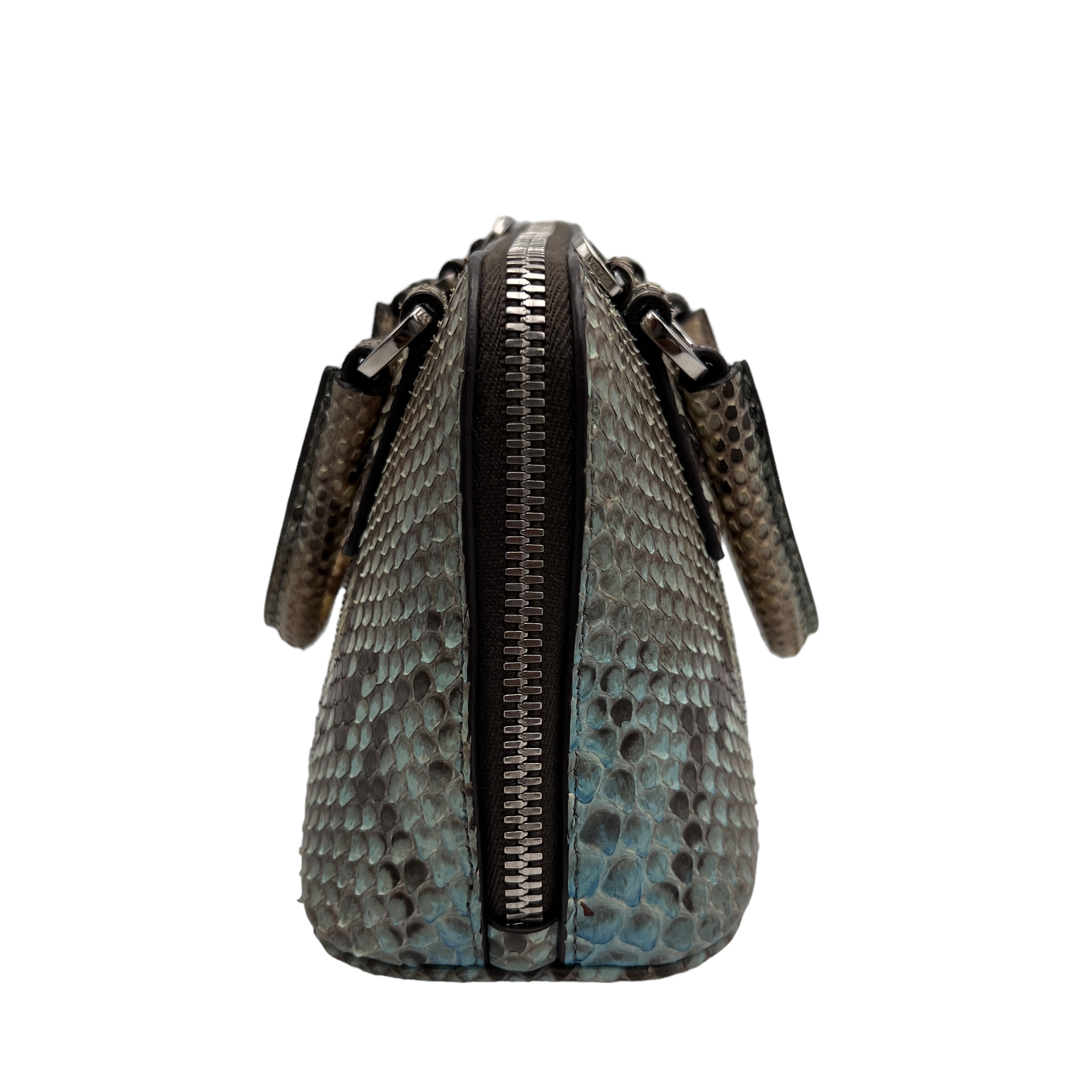 Prada Green Python Mini Promenade Crossbody Bag