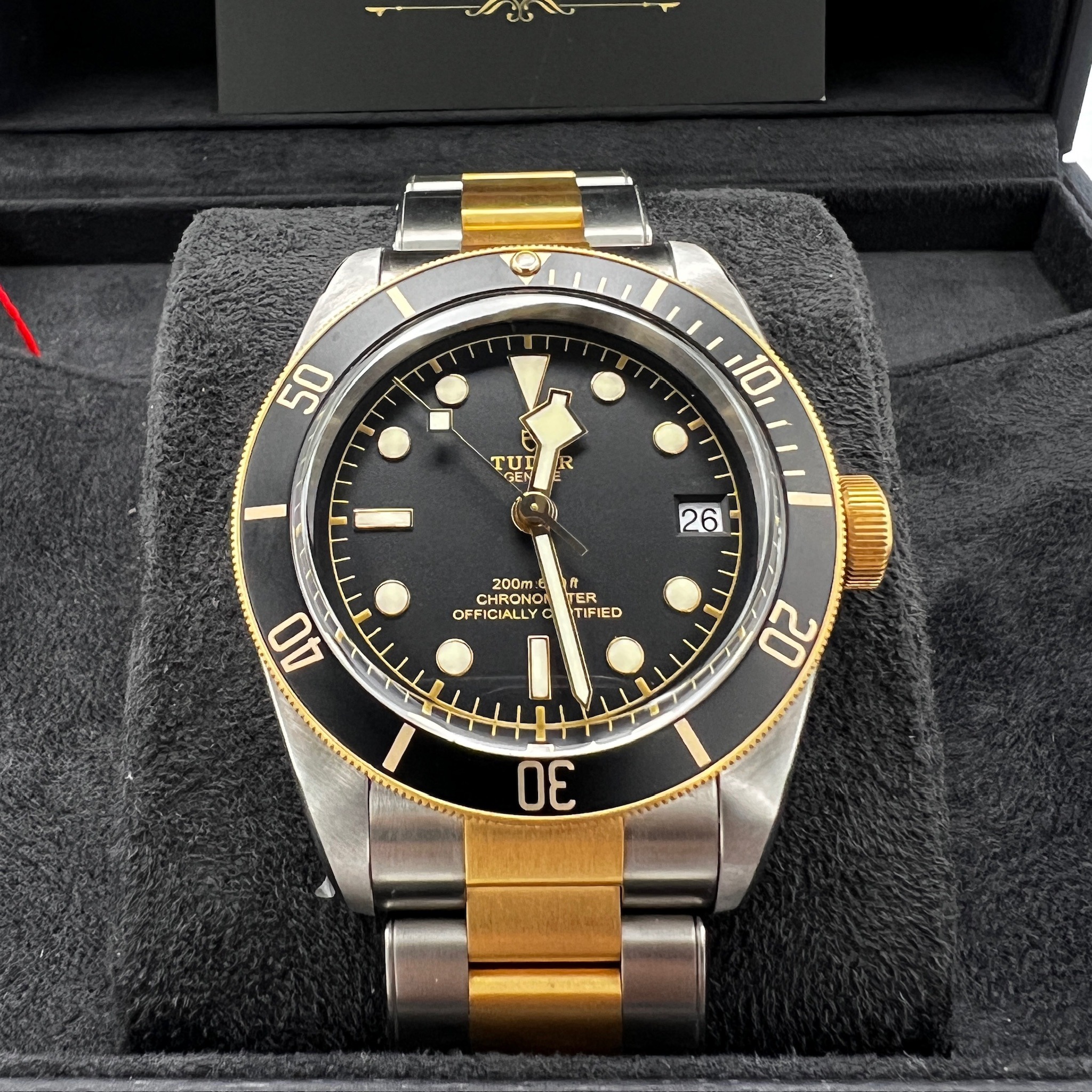 Tudor Heritage Black Bay Steel & Gold 79733N - NEW