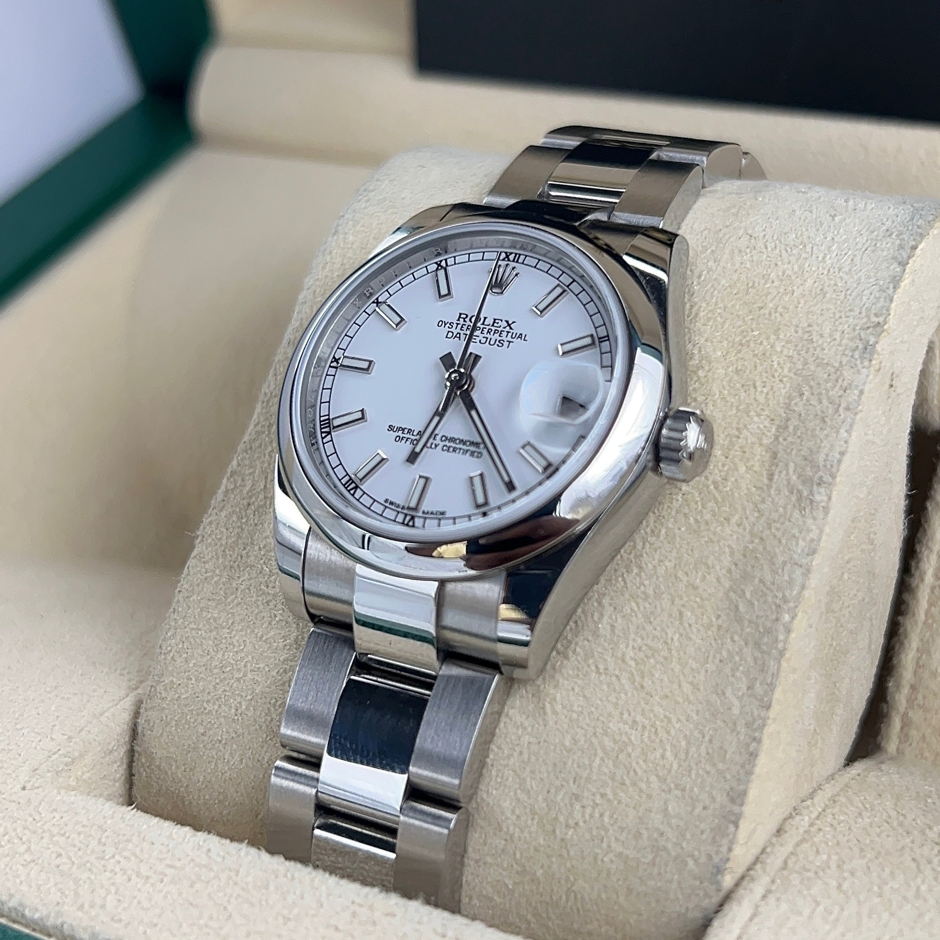 Rolex Datejust 31mm White Dial Ref. 178240 - Full set