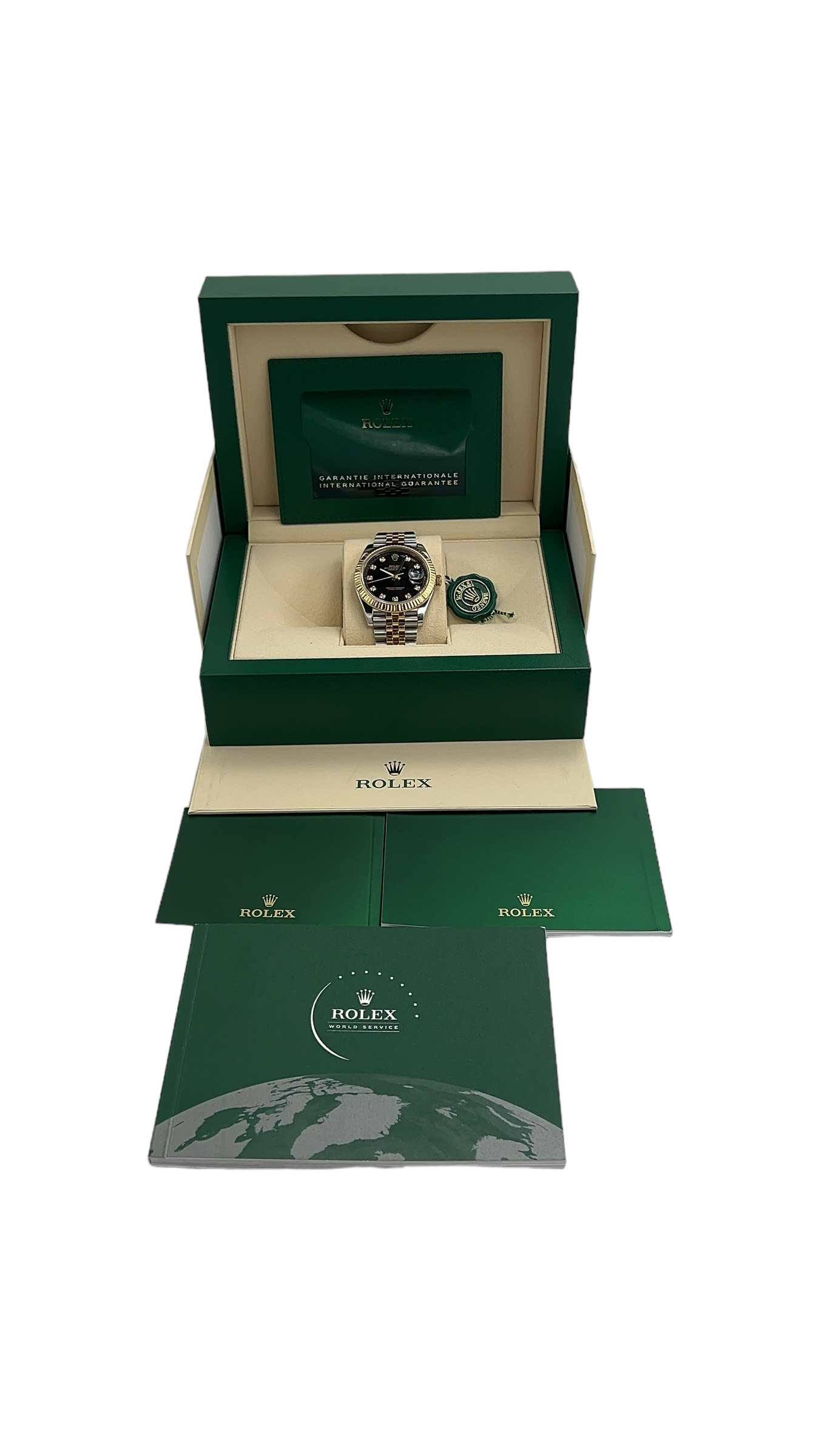 Rolex Datejust 41mm Black Diamond Dial Ref. 126333