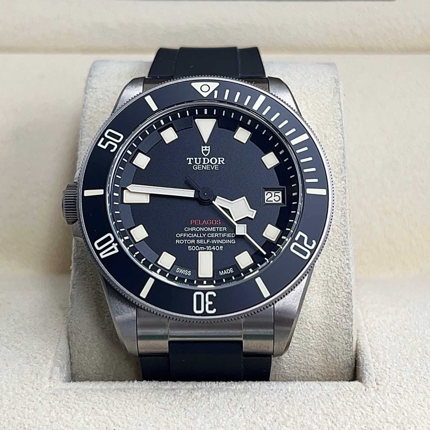 Tudor Pelagos Titanium Case and Black Bezel 25610TNL