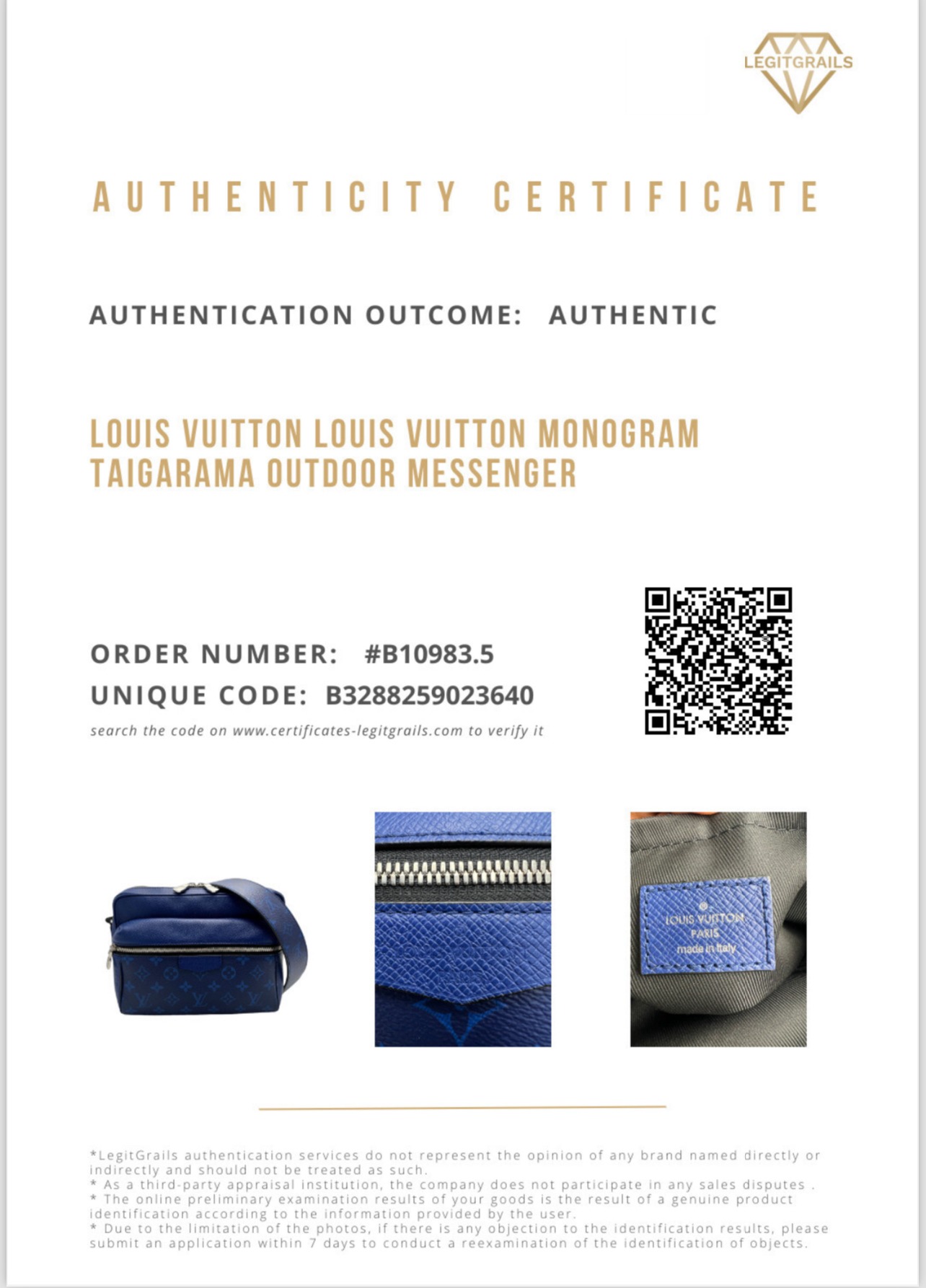 Louis Vuitton Monogram Taigarama Outdoor Messenger