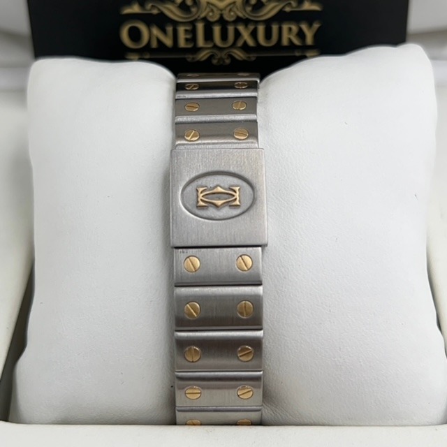 Cartier Santos Galbee Ref. 1566 18k Gold & Steel
