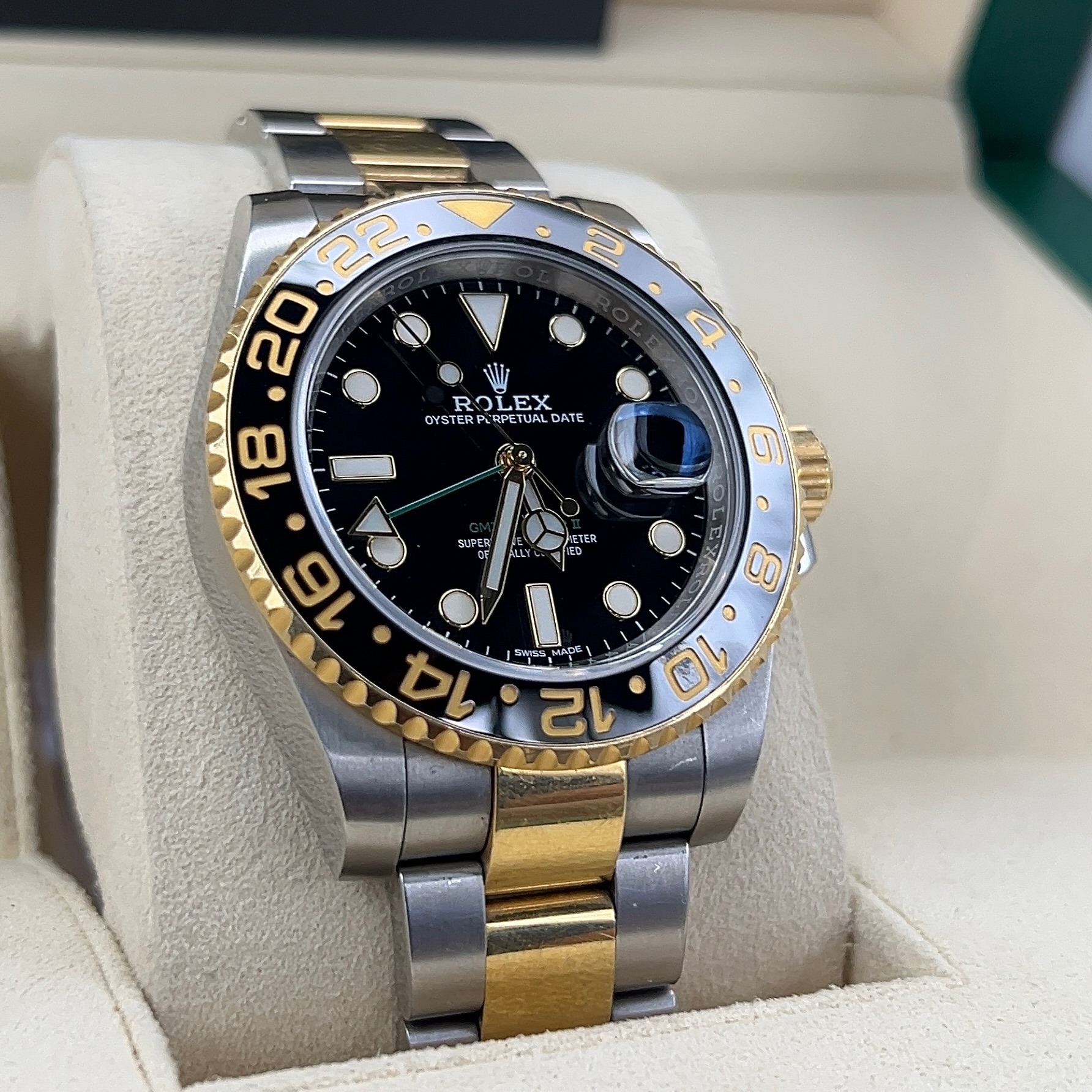 Rolex GMT Master II 2 Tone Gold and Steel REF 116713LN