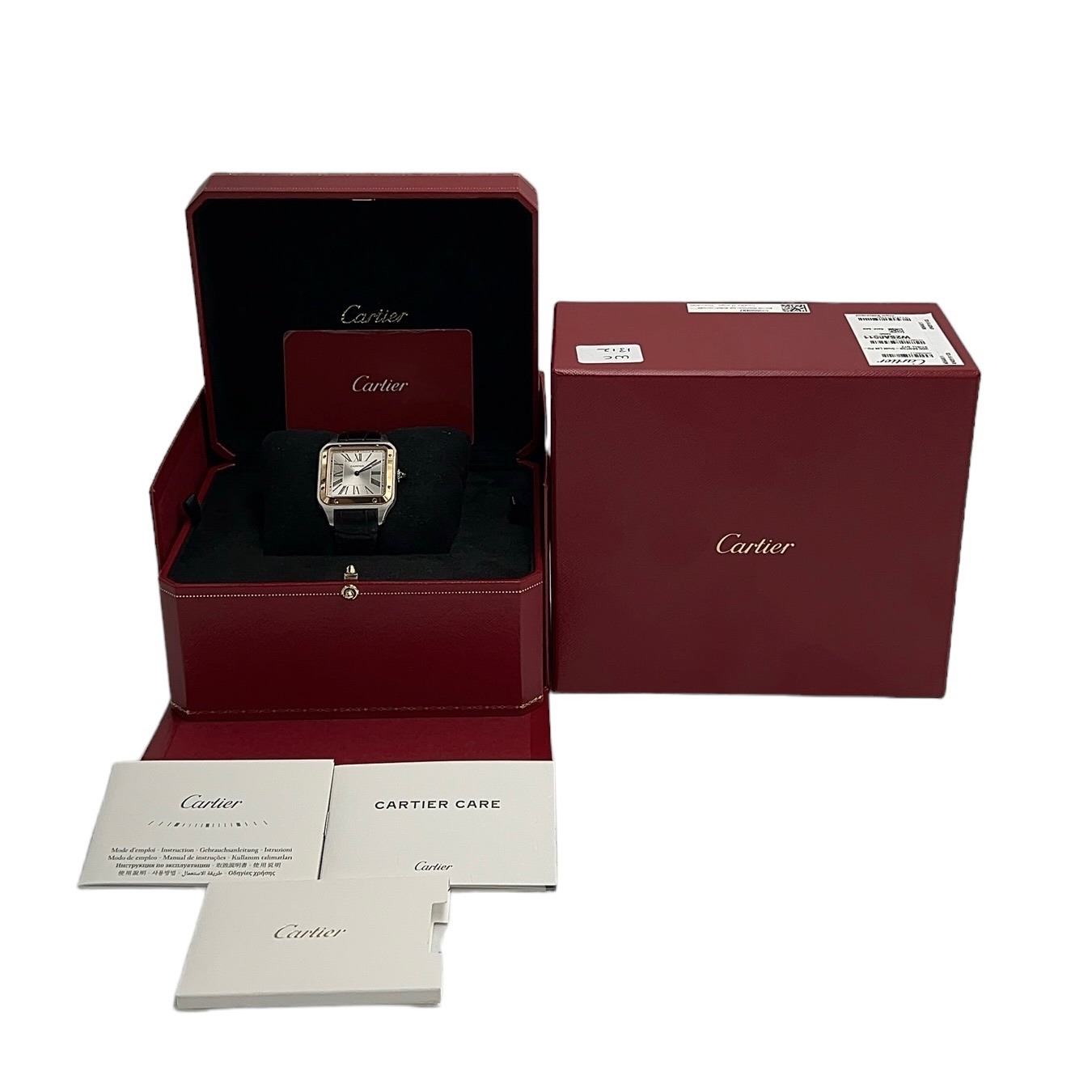 Cartier Santos-Dumont in Steel & Rose Gold Year 2022 ref. W2SA0011