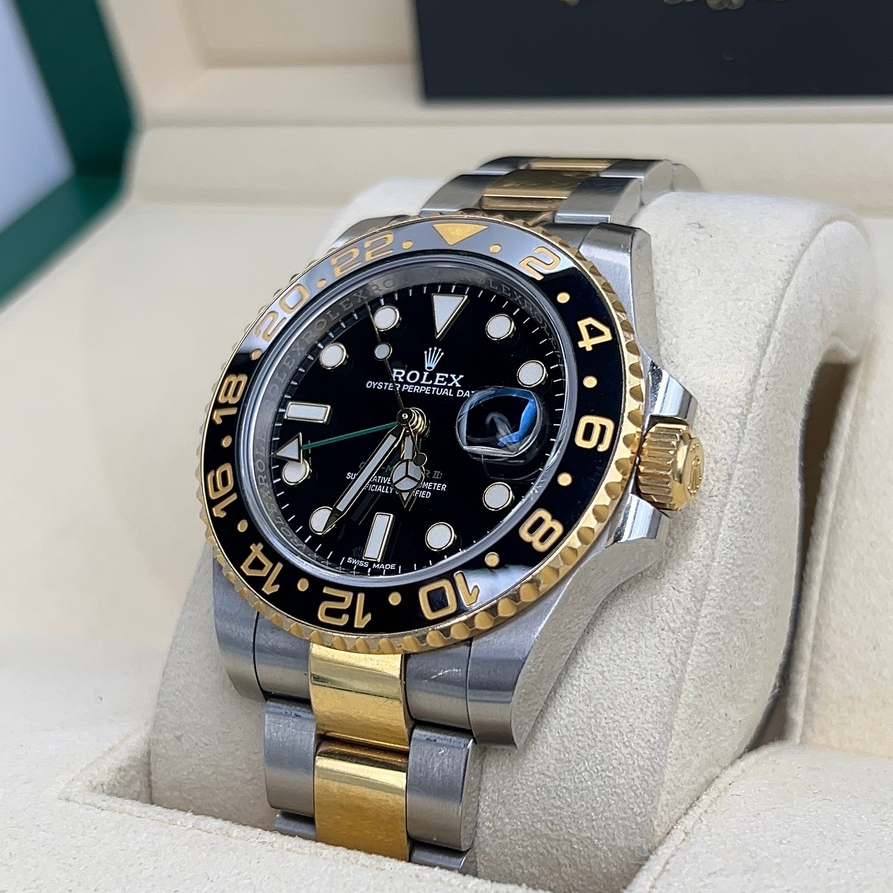 Rolex GMT Master II 2 Tone Gold and Steel REF 116713LN