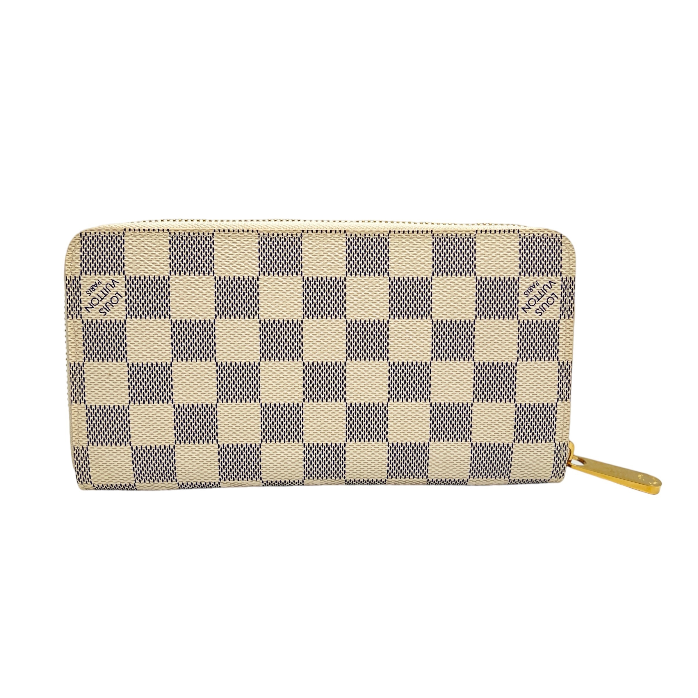Louis Vuitton Damier Azur canvas zippy wallet