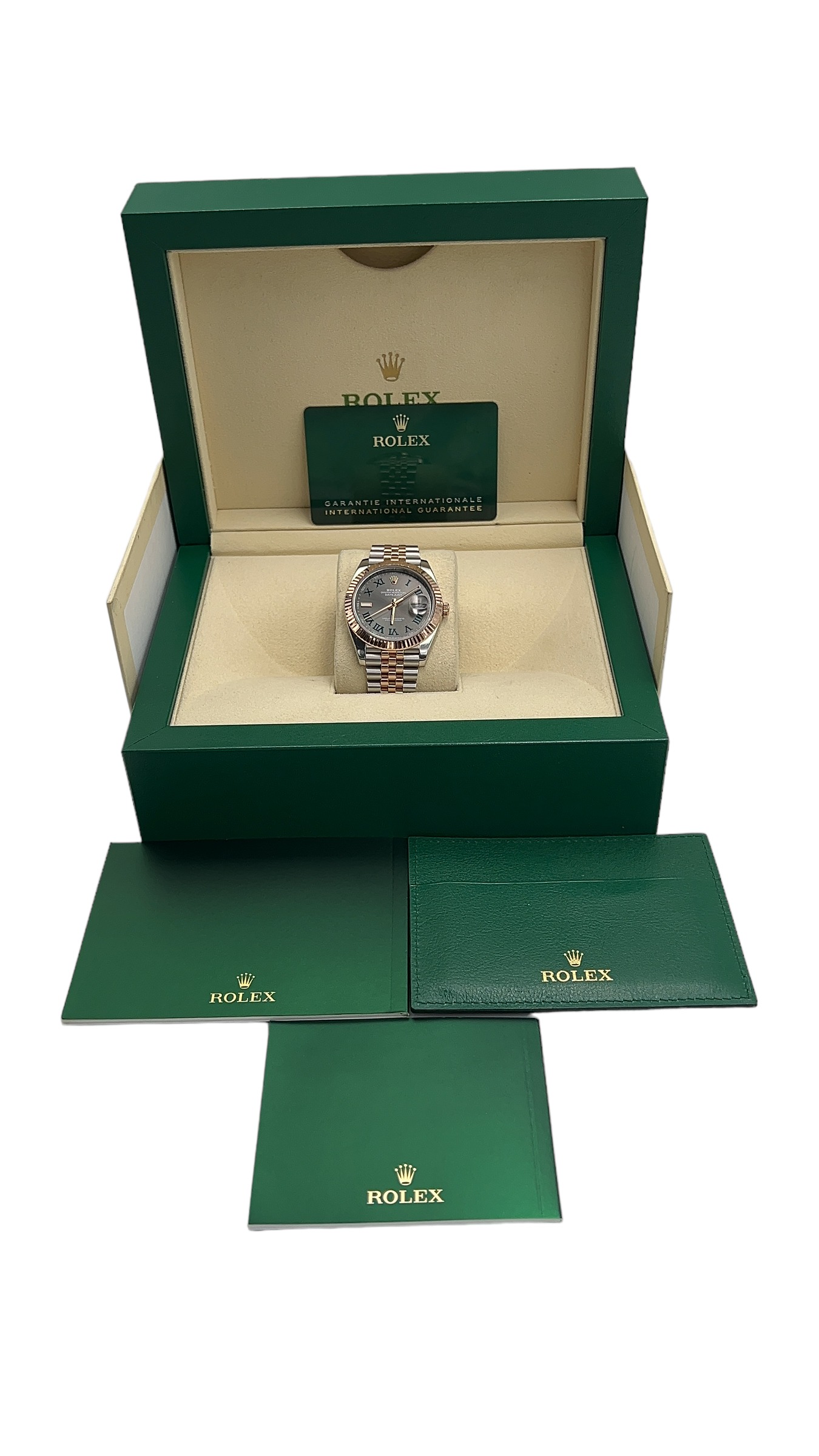 Rolex Datejust Rose Gold 41mm Slate Wimbledon Dial ref. 126331