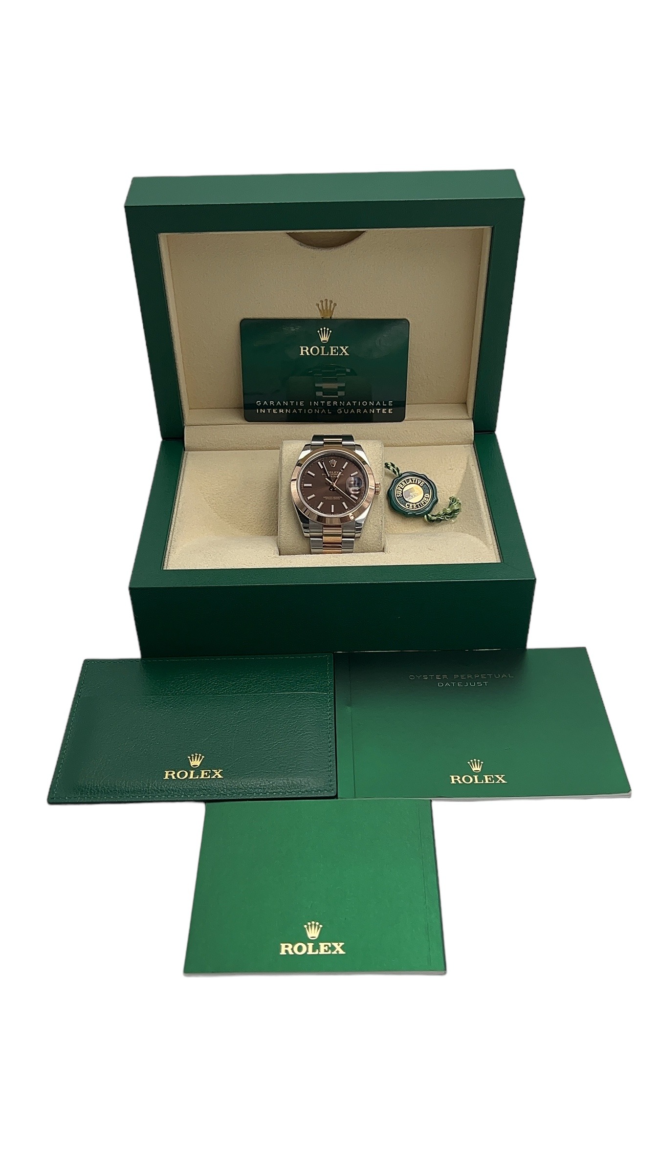 Rolex Datejust 41mm Steel and Everose Gold 126301 Chocolate Dial